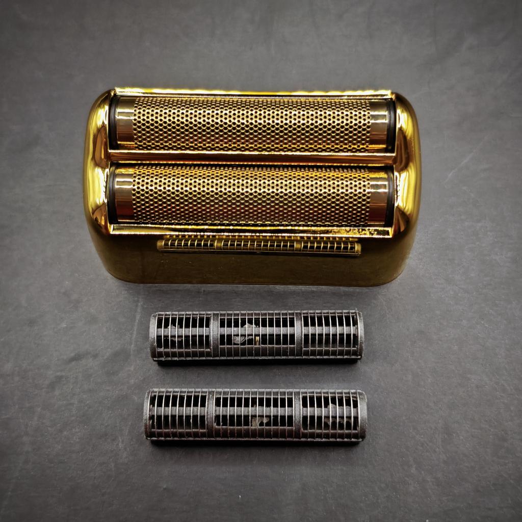 1X Rete Esterna + 2X Lame Sostitutive Prewave Per Babyliss Pro FoilFX02 #FXRF2G FXFS2G FXRF2 Rasoio Parti Dorate
