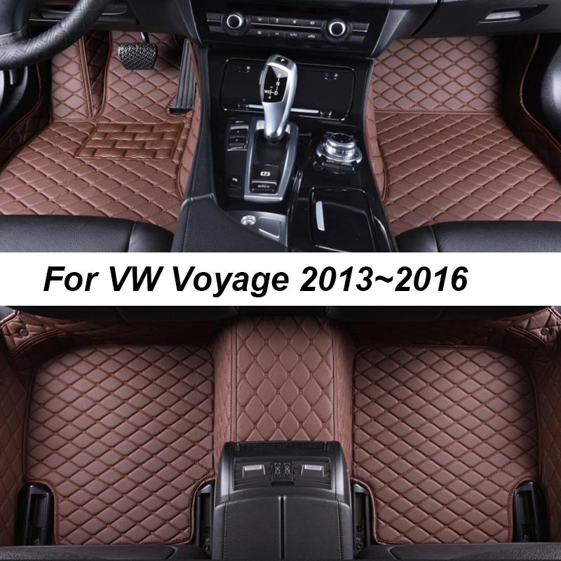 

Автомобильные коврики для VW Volkswagen Voyage 2013 2014 2015 2016 автомобильные аксессуары для интерьера кожаные ковры коврики для ног серый