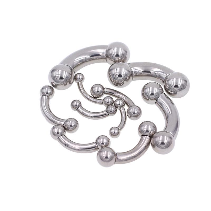 Oțel Inoxidabil 316L Cercei Piercing Mamelon Bară Curbată Mare