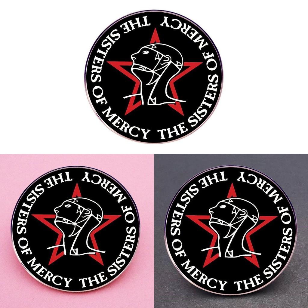 Épinglette Superbe Sisters Of Mercy Broche Groupe de Rock Badge en Alliage Métallique Pour Amateurs de Musique