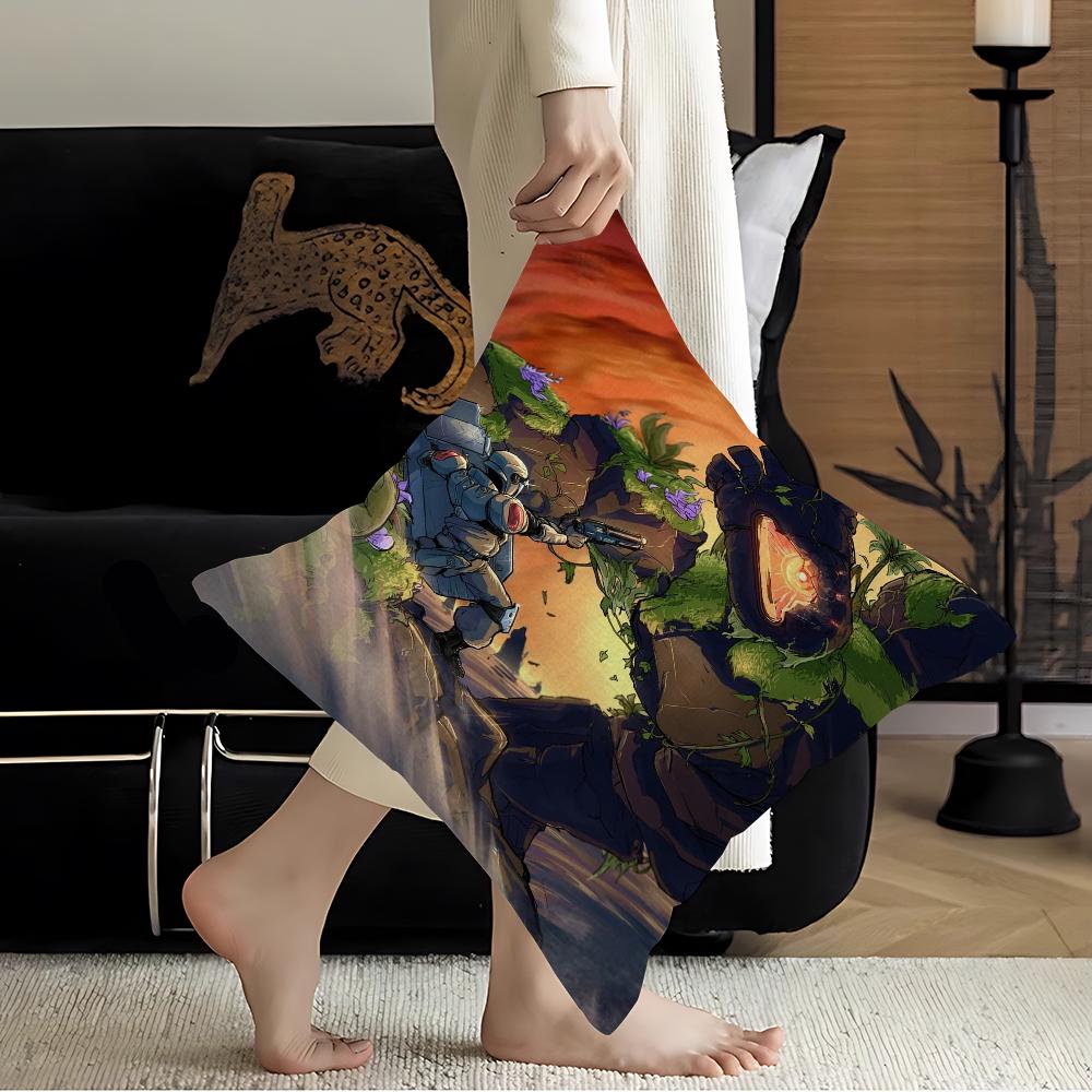 Risk Of Rain Personalized Picture Text Home Decorative Pillows Household Gifts 45x45cm