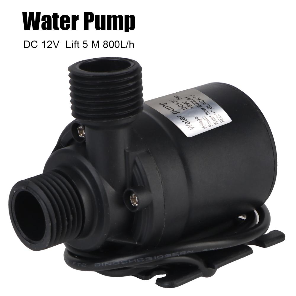 DC 12V Brushless Motor Submersible Water Pump 5M Ultra-quiet Mini 800L/H Garden for Cooling System Fountains Heater Portable