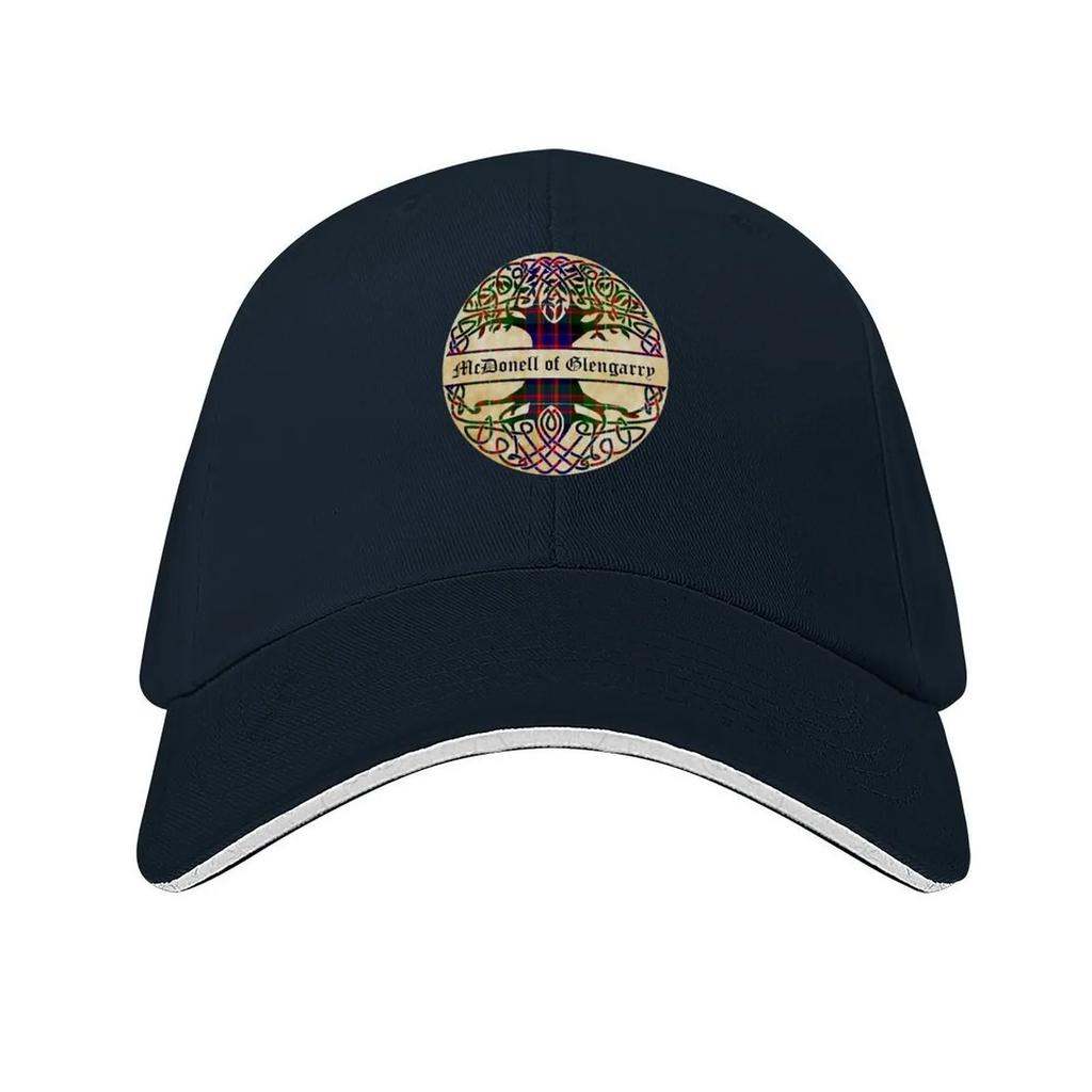 McDonell of Glengarry Tree of Life Clan Scottish Surname Tartan Baseball Cap Rugby New In The Hat Icon Sun Caps Men Womens