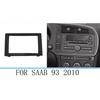 For SAAB 9-3 2007-2011 Car Stereo Radio Fascia Dash Panel 2 Din Frame Trim Kit