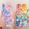 For OnePlus Nord / 8 Nord 5G / Z AC2001 AC2003 Cute Flower Butterfly Cat Painted Case For 1+ Nord Soft Silicone TPU Phone Cases