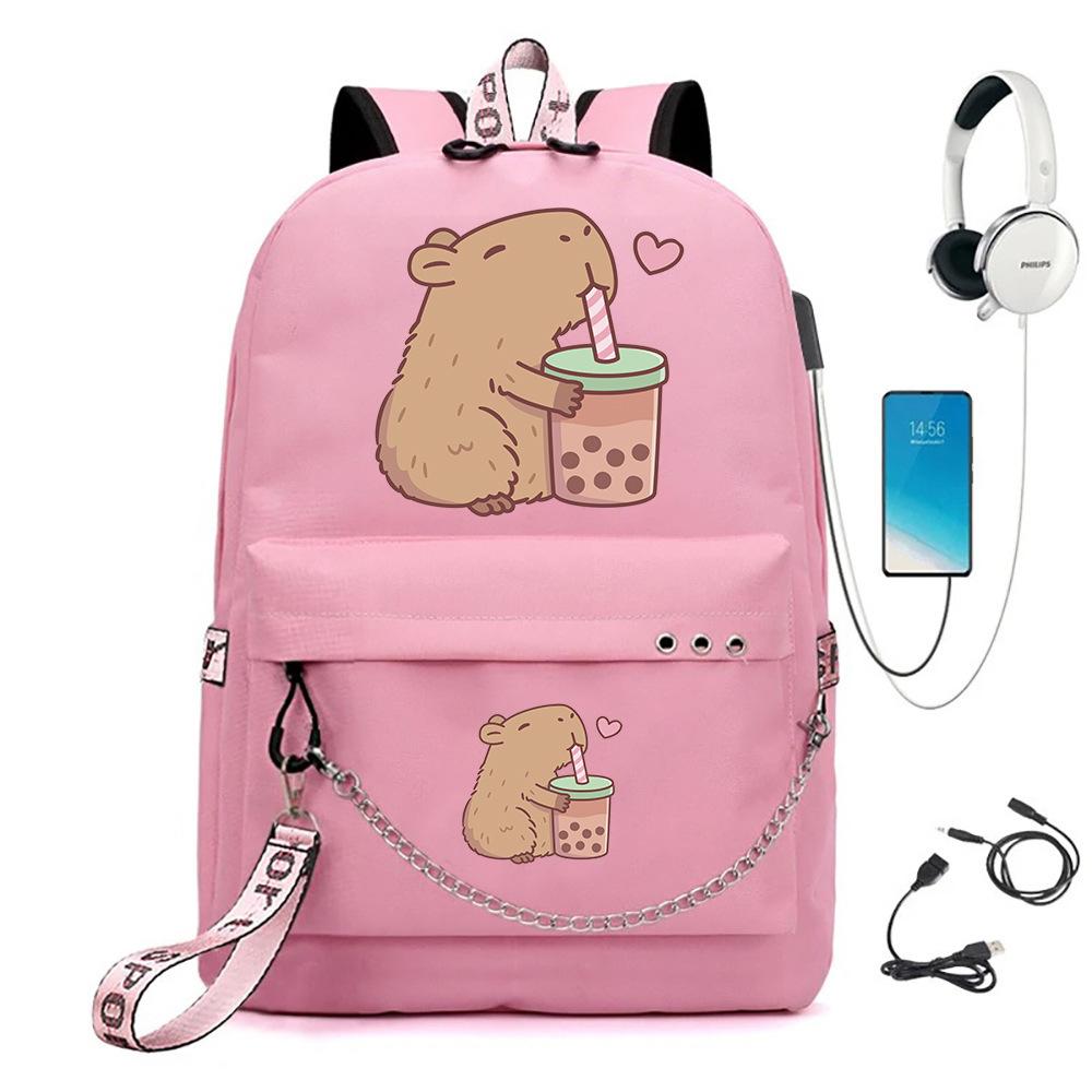 3-delige Schoolrugzakset voor Studenten Grote Capaciteit Oxford Stof Schooltas met Schouderband en Etui backpack