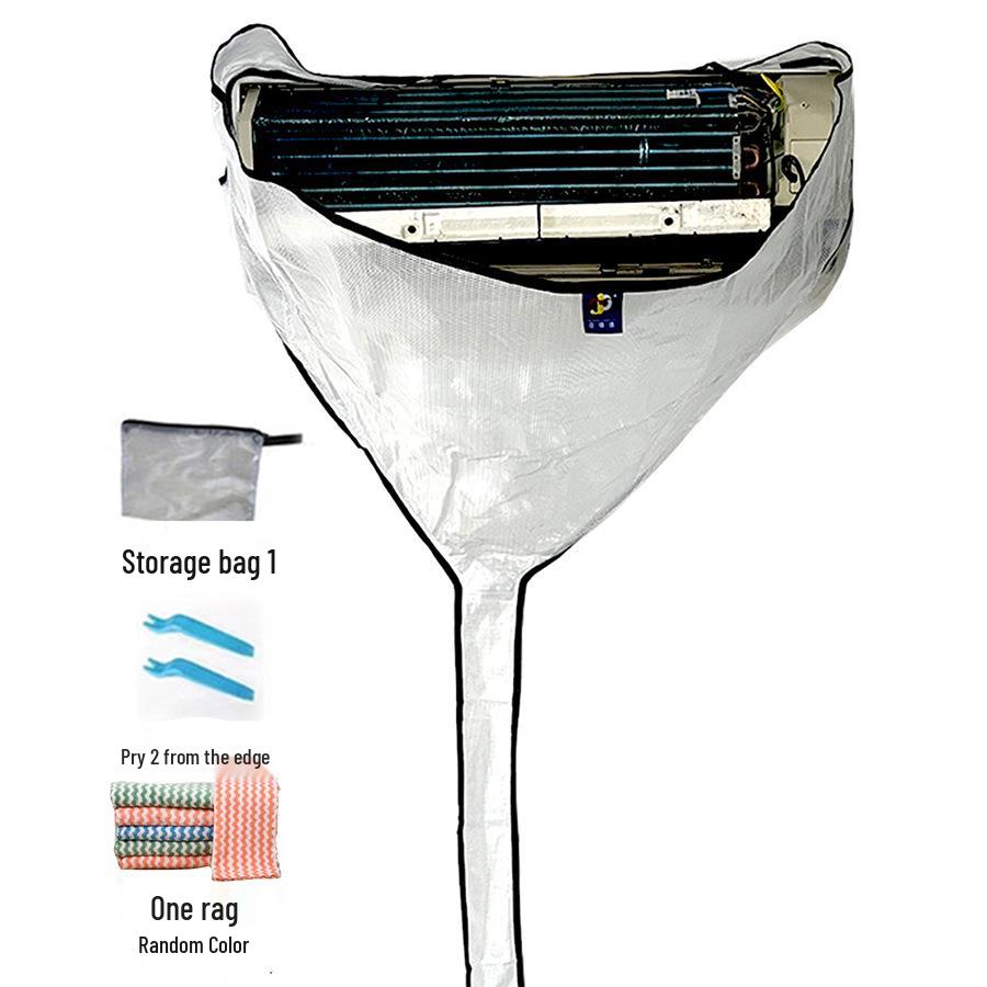 Wall-Mounted Air Conditioner Cleaning Bag, 1-3 HP Universal Waterproof Dustproof Cover.