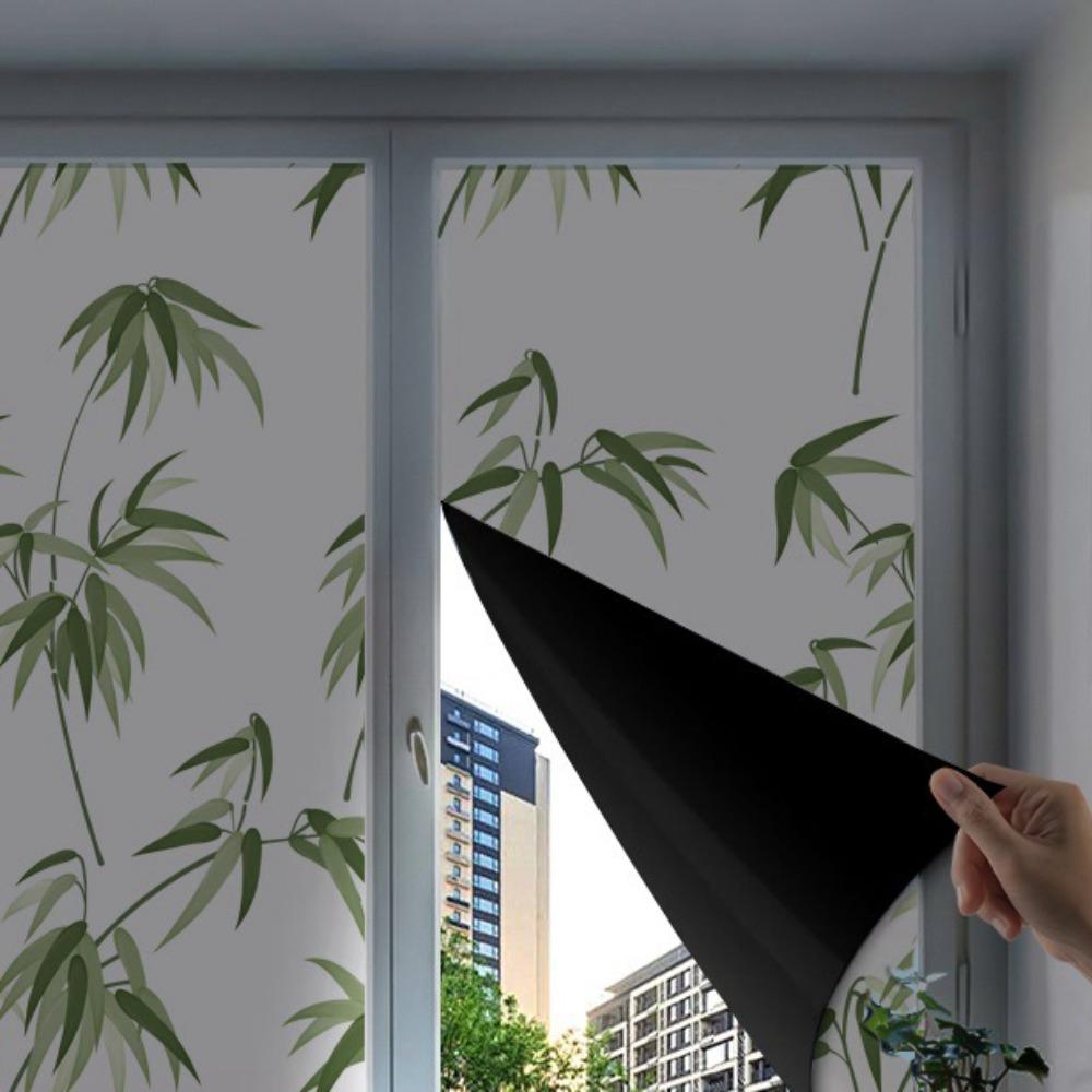 Anti Light Leakage Blackout Glass Sticker Full Blackout Sunshade Film Apartment