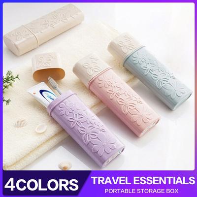 Tragbarer Zahnbürsten- und Zahnpasta-Aufbewahrungsbox-Halter, Becherwasch-Zahnbürsten-Organizer, Outdoor-Reise-Badezimmer-Produkte-Lieferant