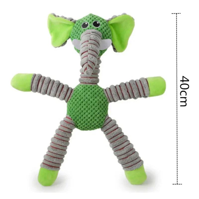 Indestructible Dog Toys for Aggressive Chewers Large Breed Squeaky Plush Chew Toys Puppy Teething Toys for Dental Care Molar
