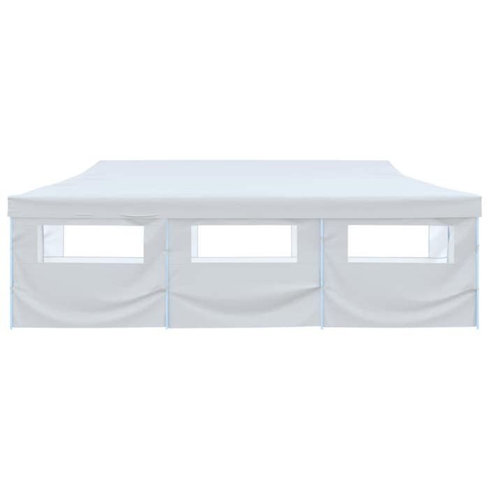 Tente de réception - vidaXL - 3 x 9 m - 8 parois - Résistante aux UV - Pliable et autoportante