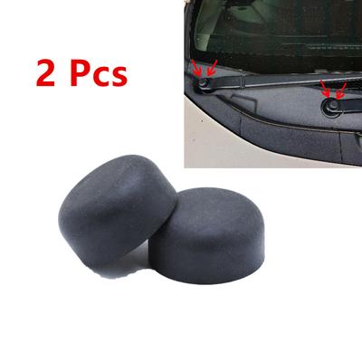 2pcs Car Windshield Wiper Washer Arm Nut Cover Rubber Caps For Acura Honda Fit Civic 91611-SDA-A00