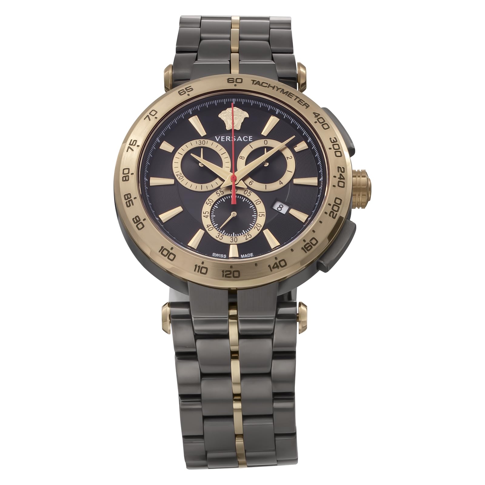 

Watch AION Chrono gent Black Dial Stainless Steel Sapphire Glass Quartz 45MM Swiss Watch Brand VE6CA0723 [Versace] Men s [Item]