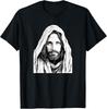 NEW LIMITED Jesus Christ Bible Sketch Face Of Jesus Funny Meme T-Shirt