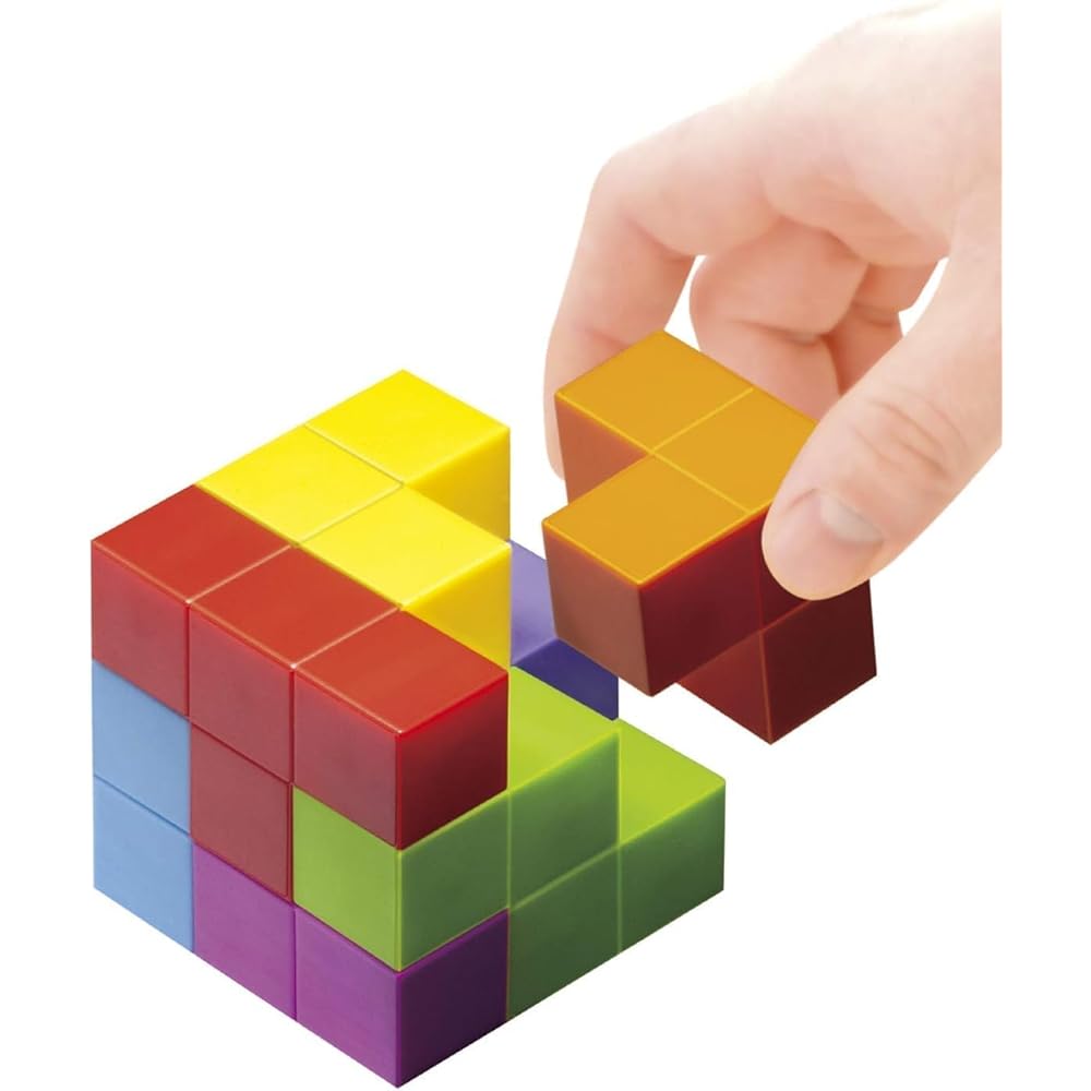 Masudaya Corporation ChaChaCube Colorful Building Blocks Toy for Kids Educational Fun