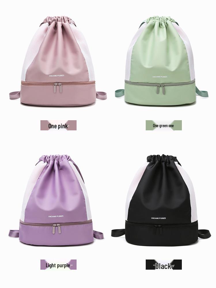 Women's Gym Bag: Wet/Dry Separation, Shoe Compartment, Sports, Swim, Yoga, Travel, Lightweight, Double Shoulder.