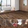 10 pcs 15x40cm wood grain PVC floor tiles, self-adhesive wear-resistant flooring, suitable for bedroom and home decoration