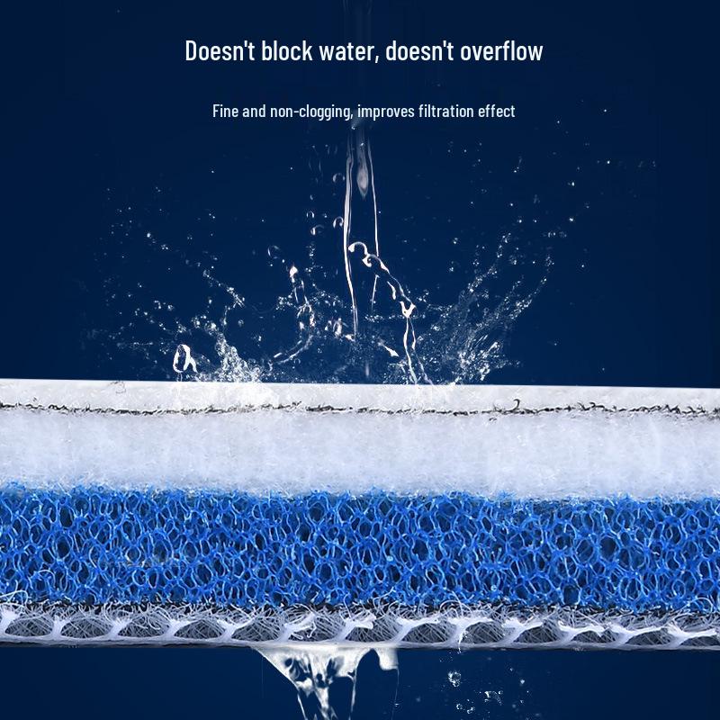 8D Glue-Free High-Density Washable Aquarium Filter Sponge for Water Purification
