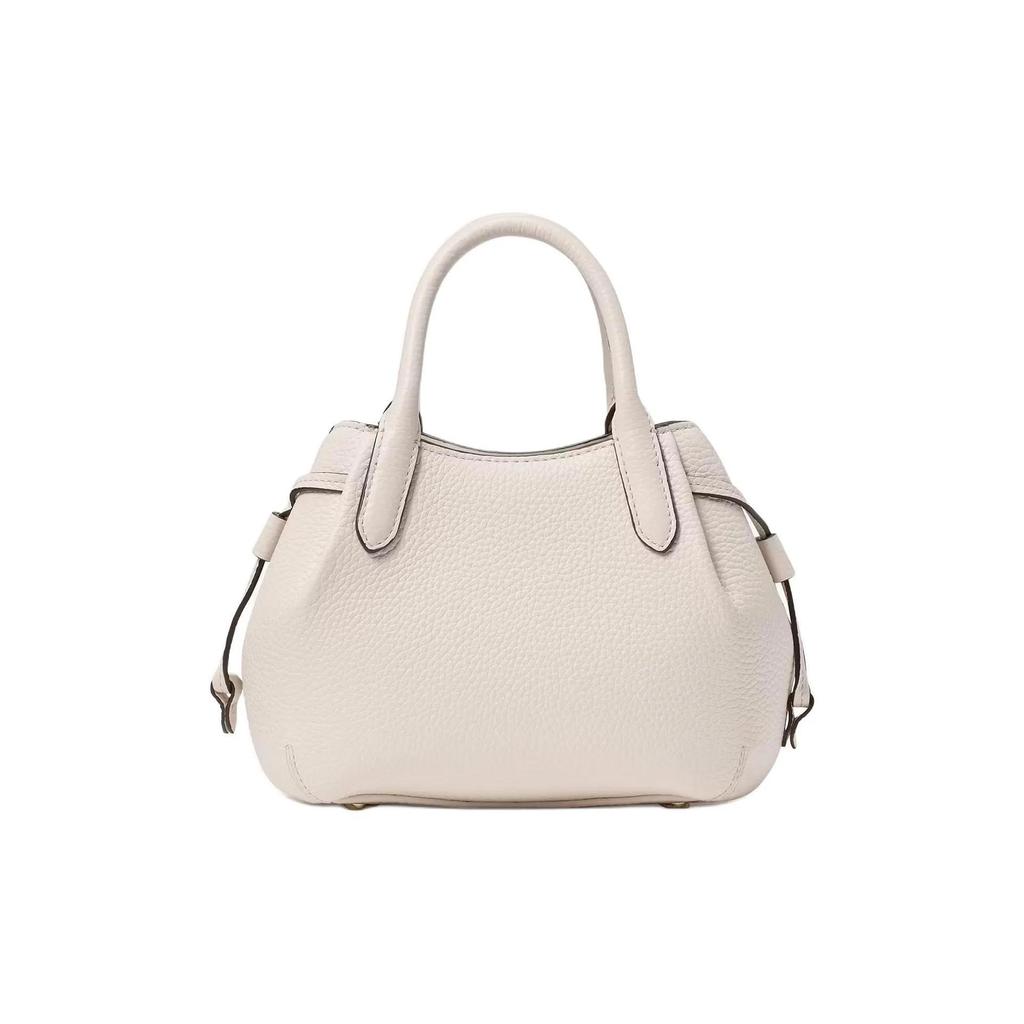 kate spade Dumpling Alphabet Logo Contrast Design Grain Leather Shoulder Crossbody Tote Mini Women's Off-White