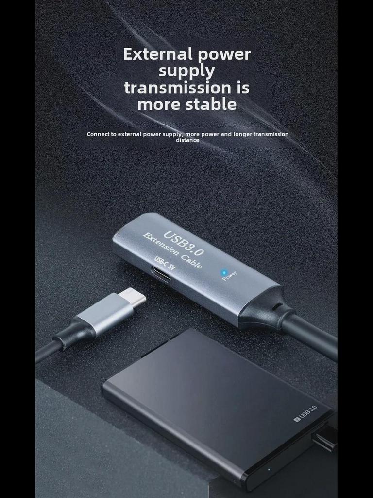 USB 3.0 Extension Cable: Male to Female, High-Speed for Hard Disk, Mouse, Keyboard, U Disk, Available in 5m or 10m