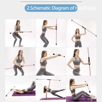 Fitnessstange Zählfunktion Elastische Trainingsstange Hochfrequente Vibration Übungsstab Funktionelles Training Muskel