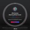 EOMY5 Car Leather Steering Wheel Cover Breathable Non Slip Protect Hood For Alfa Romeo Giulietta Mito 159 Giulia Stelvio 156 147 Brera