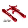 Litepro Bike Crank 1 Pair Universal 170mm Bicycle Aluminum Alloy Single Crankset Crank Arm Set Bicycle Repair Parts BCD 130mm Mountain Bike Road Bike
