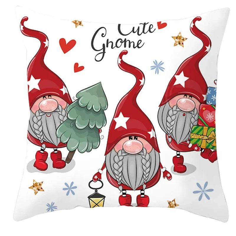 Christmas Themed Pillowcases Car Accessories Office Santa Claus Living Room Sofa Home Pillowcases