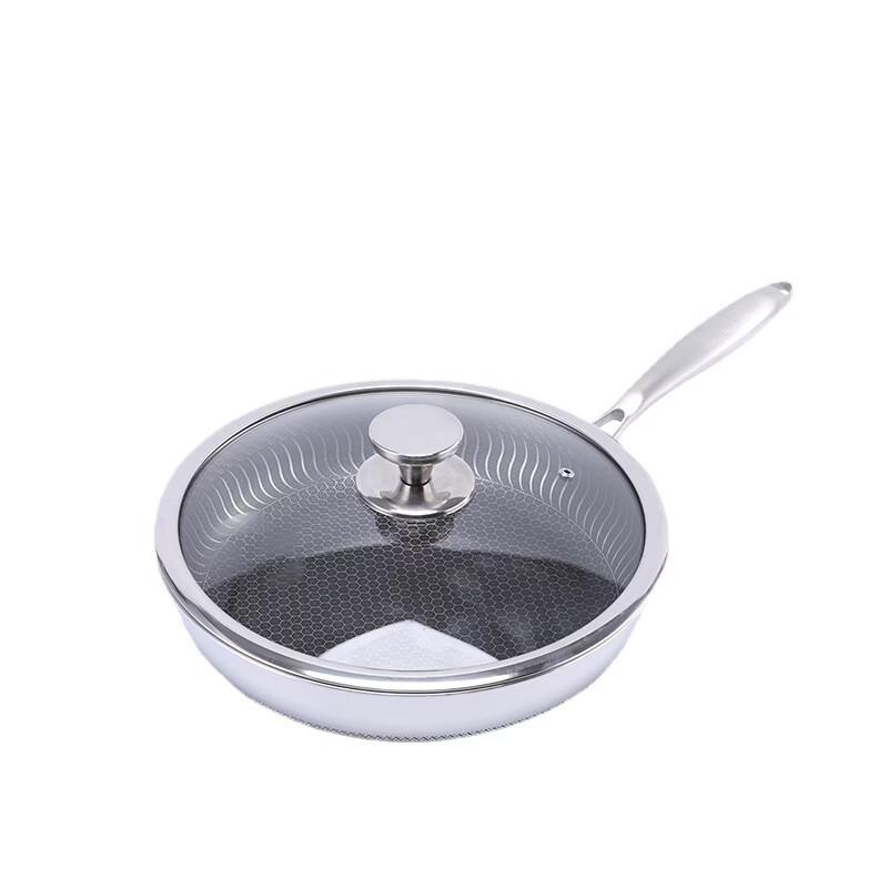 ZISIZ Stainless Steel Non-Stick Frying Pan