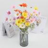 Plastic Artificial Daisy Flowers DIY Fake Chrysanthemum Silk Daisy Flowers  Photography Hotel Decor