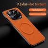 Case For Xiaomi Redmi Note 15 Pro 5G For MagSafe Magnetic Matte Fine Grained Leather Shell Metal Lens Frame Cover Bumper