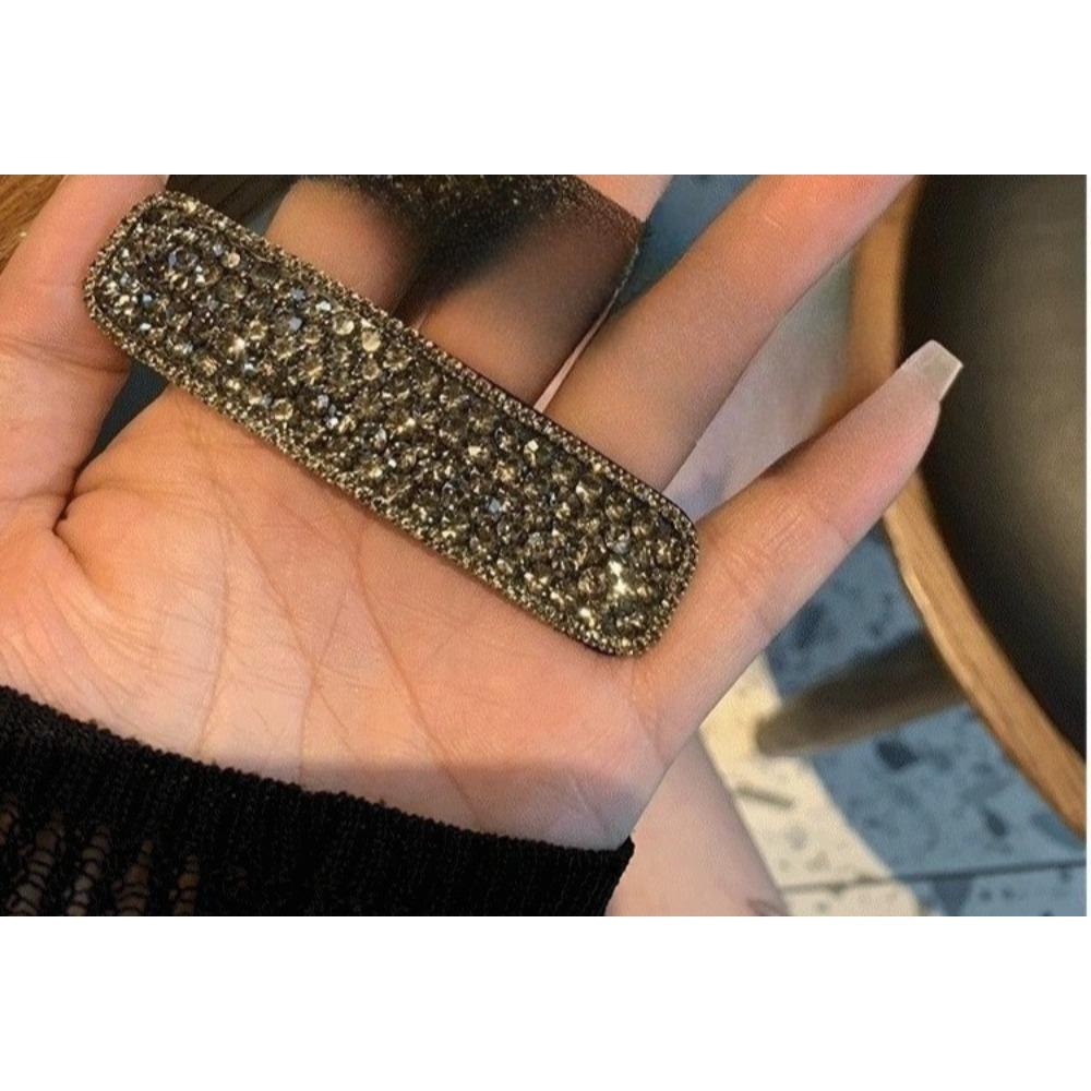 Beautiful Shiny Rhinestone Hairpins Creative Rectangular Hair Clips Woman's Hair Accessories