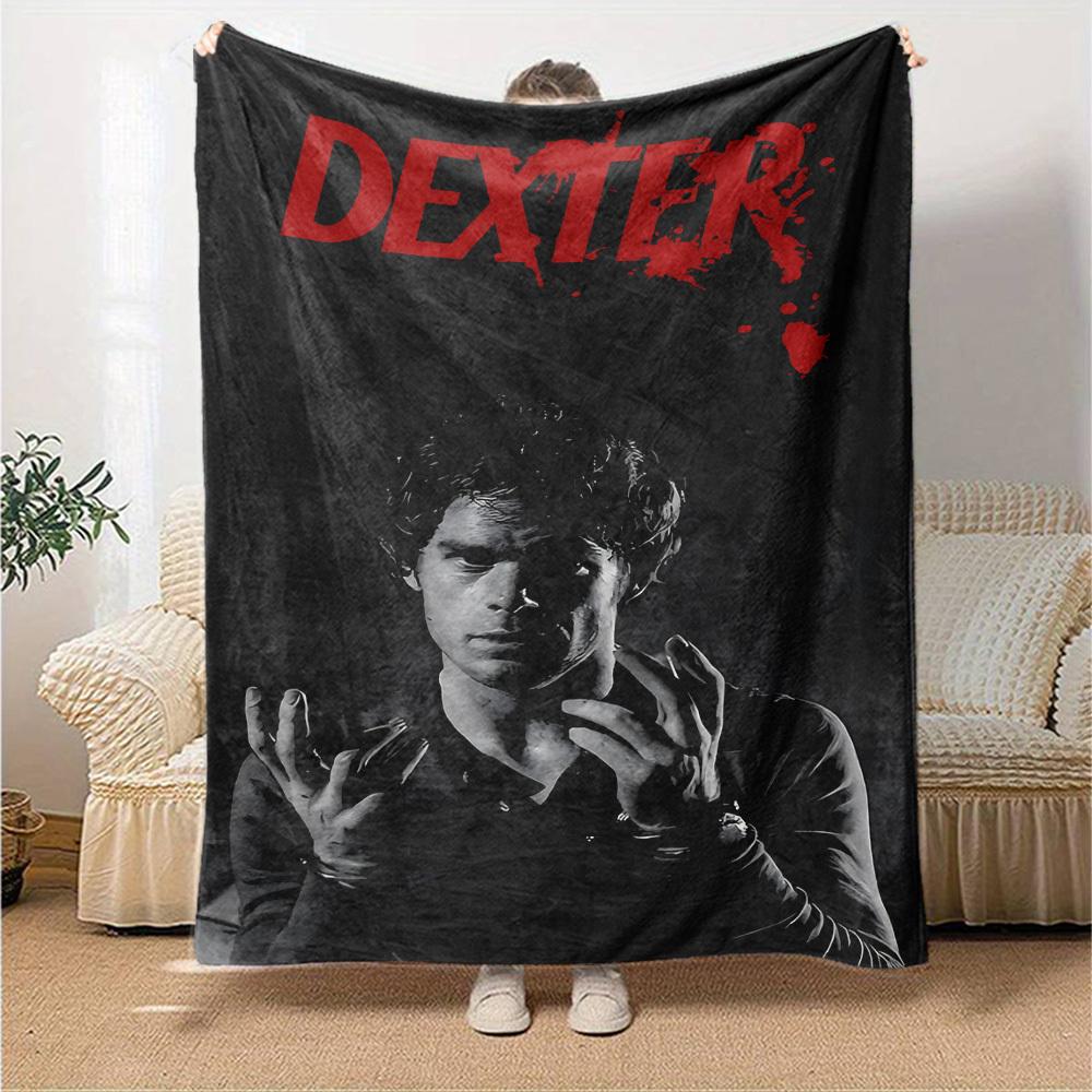 1pc Dexter Throw Blanket Soft Flannel, Cozy All Season Polyester Perfect for Home, Office