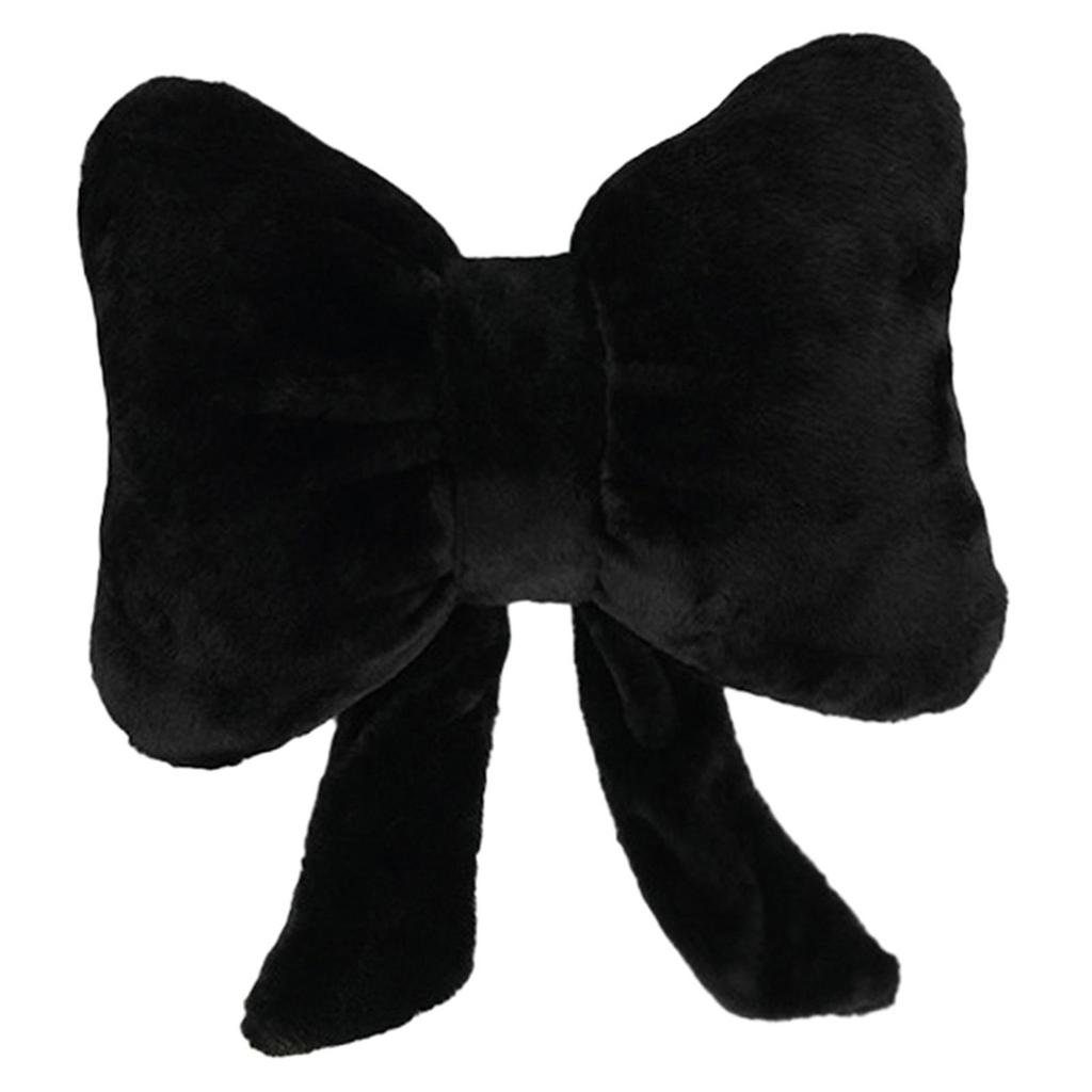 Soft Plush Decorative Pillow Elegant Bow Cushion for Bedroom Living Room Cafe Dorm Home Decor