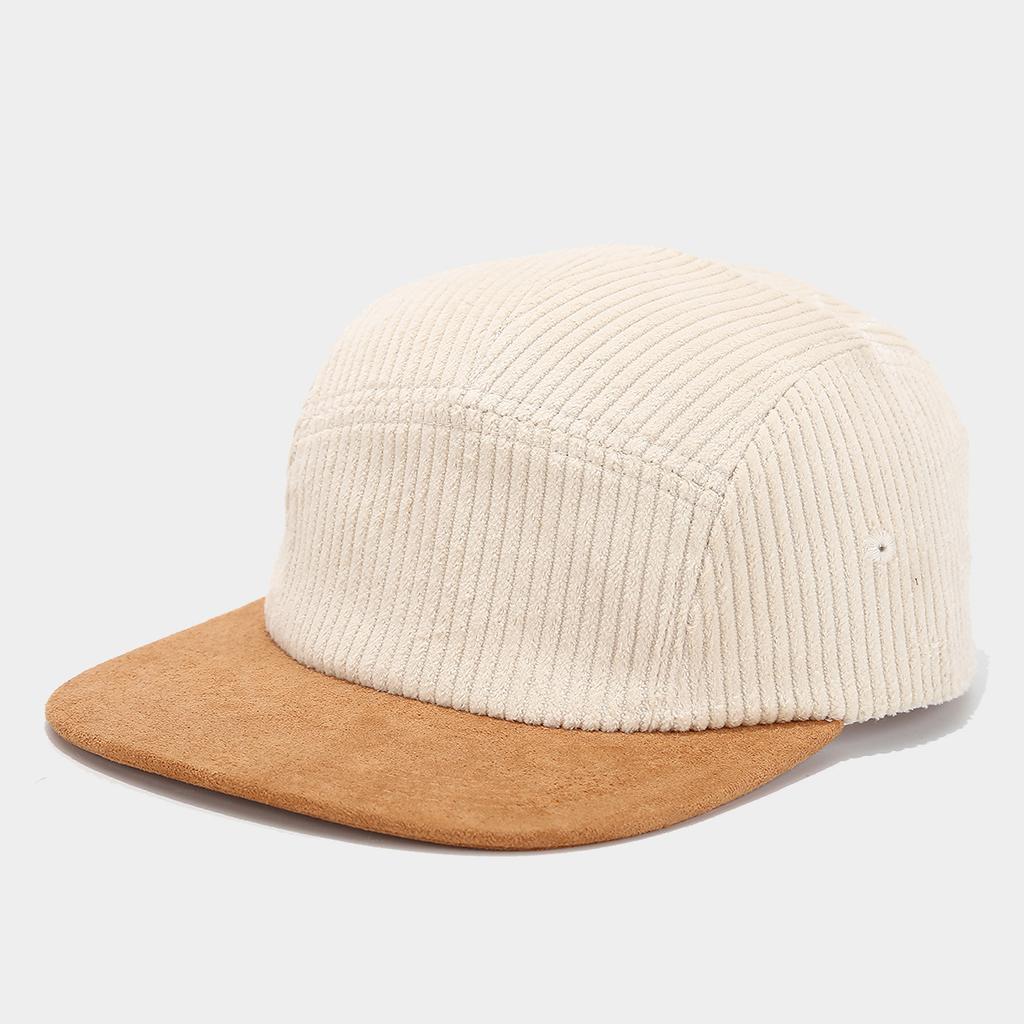 New Corduroy Color Matching Board Hip-hop Hat Men's European and American Fashion Retro Versatile Flat Brim Hat Women's Tide Brand Cap
