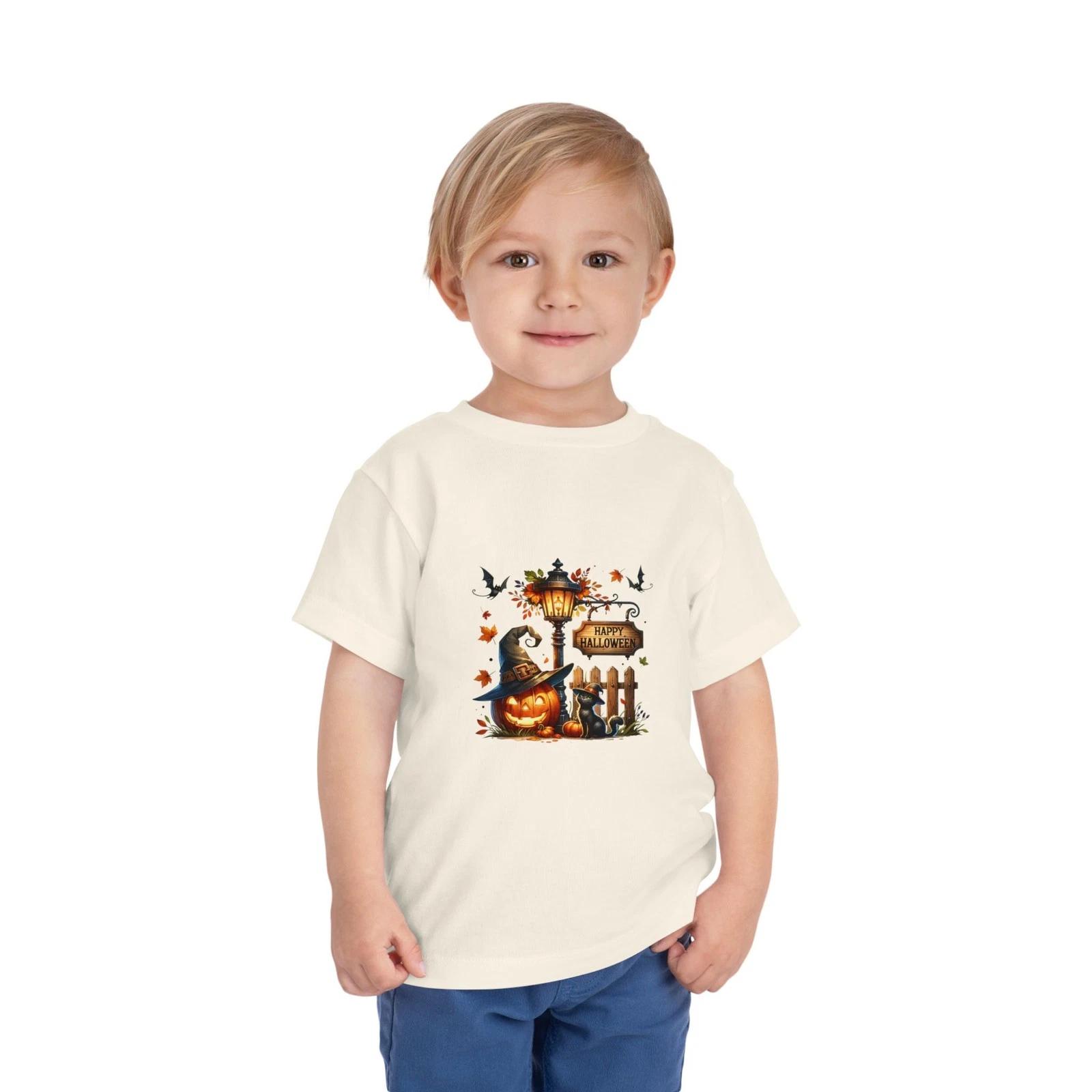 Happy Halloween Ghost and Goblins T-Shirts Toddler Tee, Fun Art Silly tee Shirt 4XL