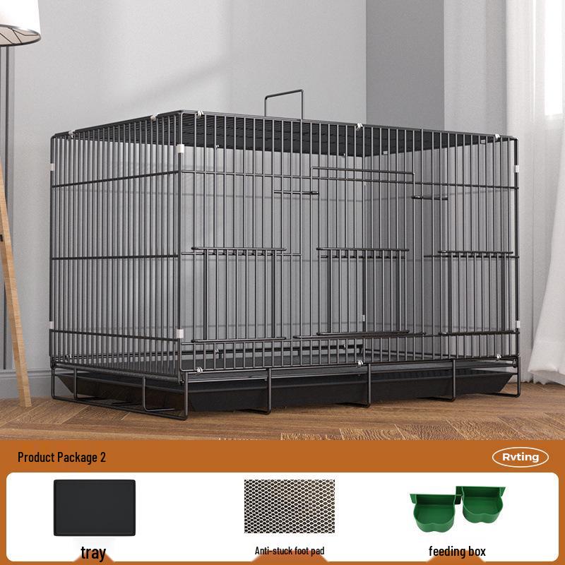 Extra Large Rabbit & Guinea Pig Cage with Toilet - Spacious for Household Pets