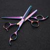 Color Model God Walker Professional Hairdressing Scissors Set: Barber Scissors, Straight Shears, Bangs Scissors, and Thinning Shears.