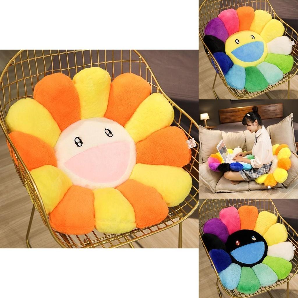 Colorful Takashi Murakami Rainbow Flower Pillow Plush Soft Toy For Kids And Collectors