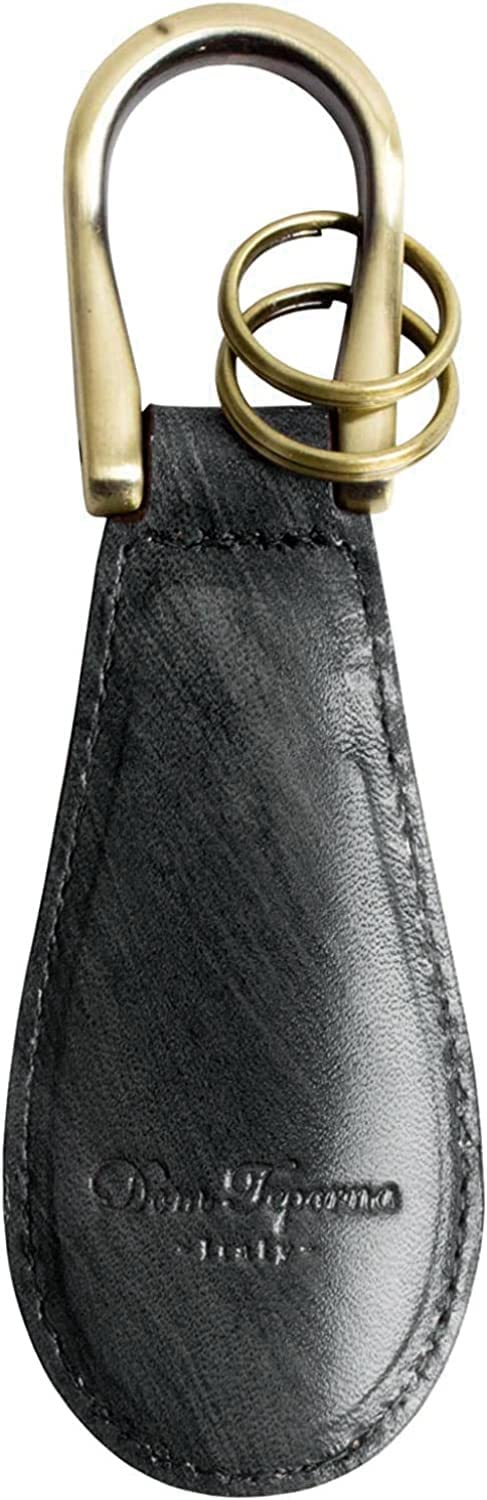 

Dom Teporna Настоящая Кожа Мини Рожок для Обуви с Градиентом Итальянский с Ключом для и Больше Брелок, Кожа, Кольцо, Темно-синий, Бизнес, Гольф,