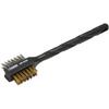 Wave HT-510 HG Twin Head Wire Brush Brass & Stainless Steel Hobby Craft Tool for Modeling, Texturing, and Cleaning