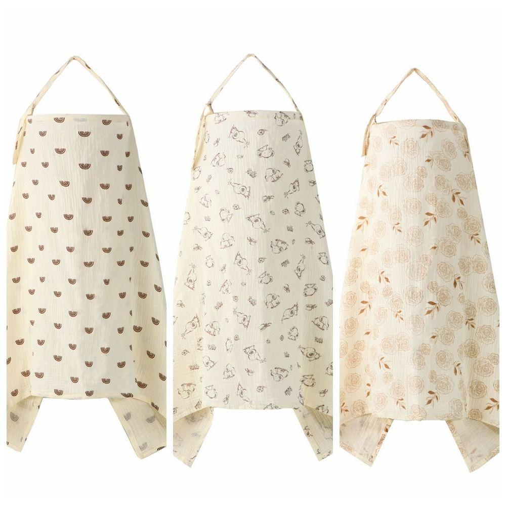 Cotton Breastfeeding Nursing Cover Adjustable Stroller Blanket Apron Breast Feeding Blanket  Kids