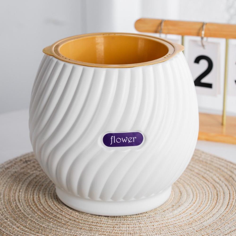 Abnehmbarer Blumentopf Kunststoff Büro Bonsai Deko Mode Hydrokultur Pflanzen Topf