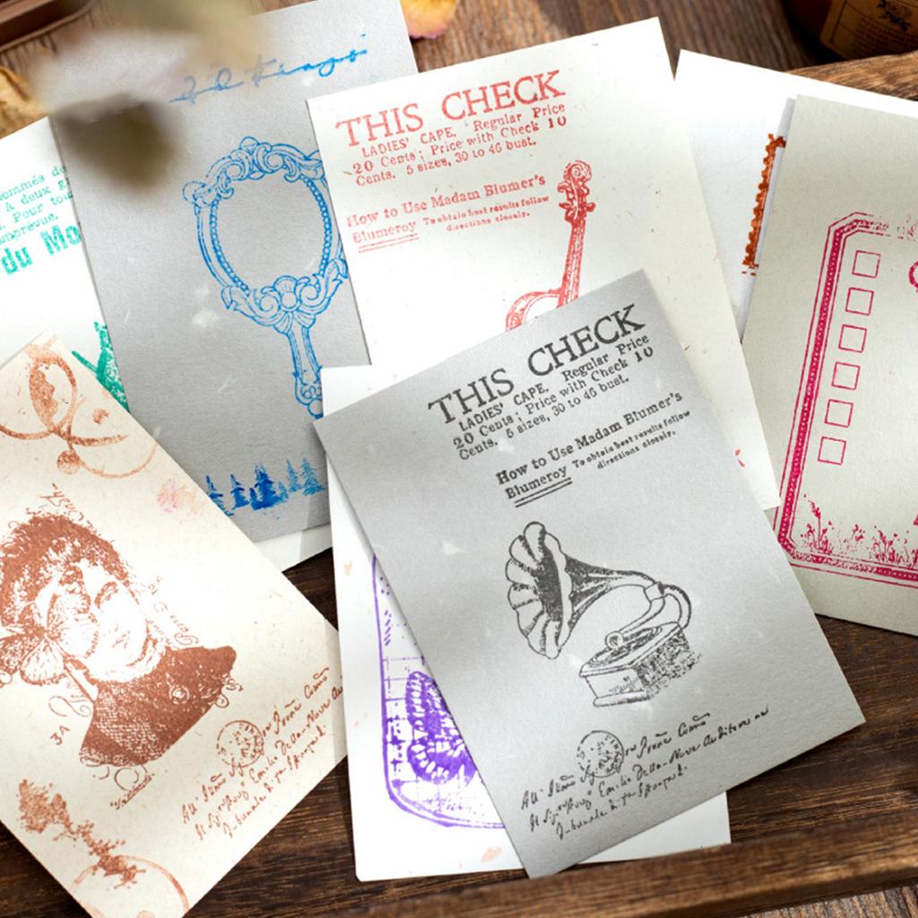 Medieval Legend Series Ink Pad Retro Paper Inkpads with Metal Case Quick Drying Ink Pad Stationery School Supplies