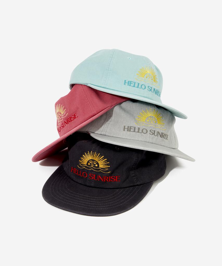 HELLO SUNRISE Opraná Dvoubarevná Logo 6panelová Čepice_Uhlíková