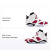 Air 6 Retro GS Carmine 2021 Chaussures pour Enfants Blanc Noir 384665-106