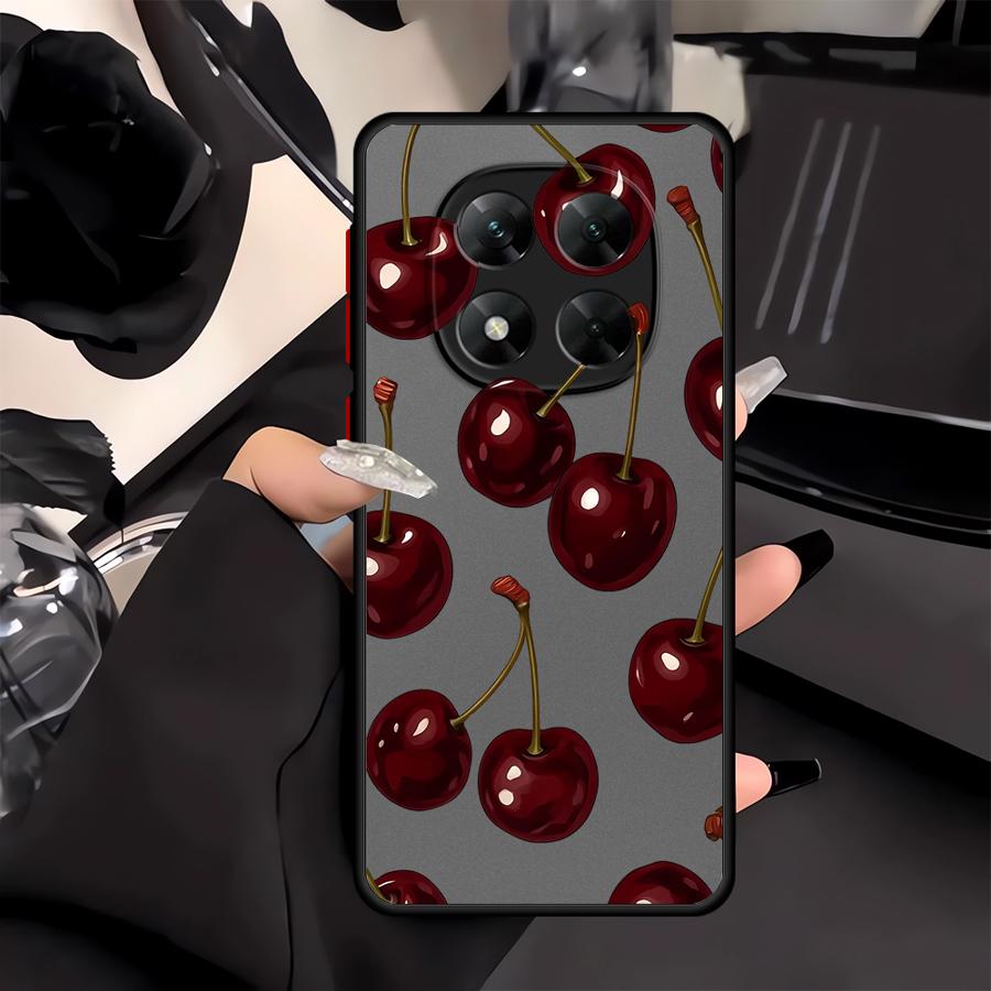 Case for Xiaomi Redmi Note 14 12 13 Pro Plus 10 9S 11 13C 14C A4 Funda Back Phone Cover Stylish Cherry Pattern