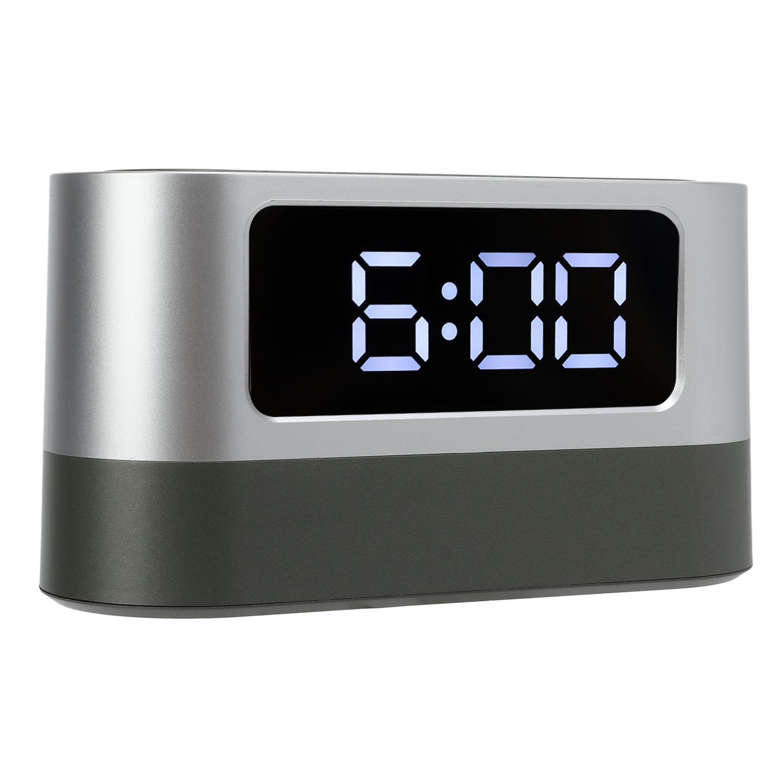 

Подставка для ручек Будильник Дизайн подставки для ручек Память времени Время Дата Температура Дисплей Светодиодные часы для белый