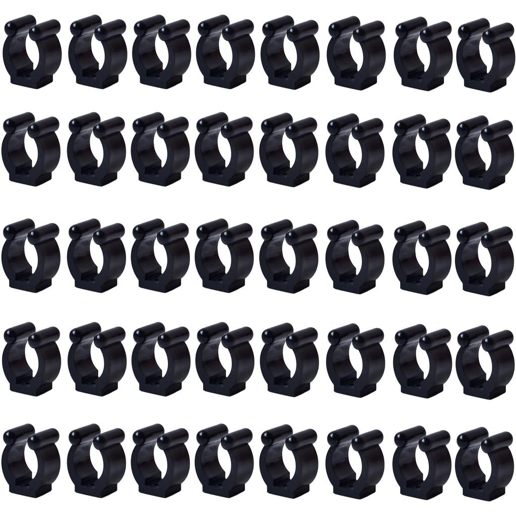 40Pc Wall Mount Fishing Rod Rack Holder Billiards Snooker Cue Locating Clip Holder Storage Organizer Fishing Pole Clips