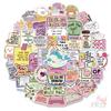 50Pcs/Set Funny Healing Phrase Series 01 Shiny Stickers DIY Fashion Waterproof Doodle Decals Stickers